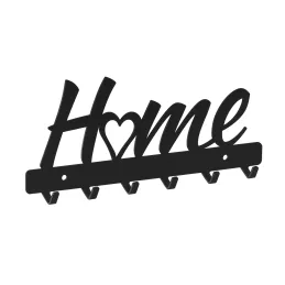 Patère murale LOVELY HOME / Noir mat