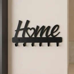 Patère murale LOVELY HOME / Noir mat