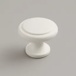 Bouton de meuble SIMON / Blanc mat