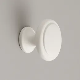 Bouton de meuble SIMON / Blanc mat
