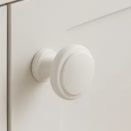 Bouton de meuble SIMON / Blanc mat