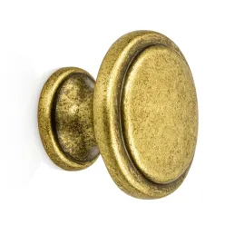 Bouton de meuble SIMON / vieux laiton