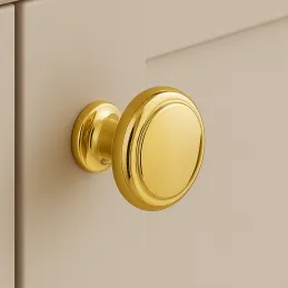 Bouton de meuble SIMON / Doré brillant