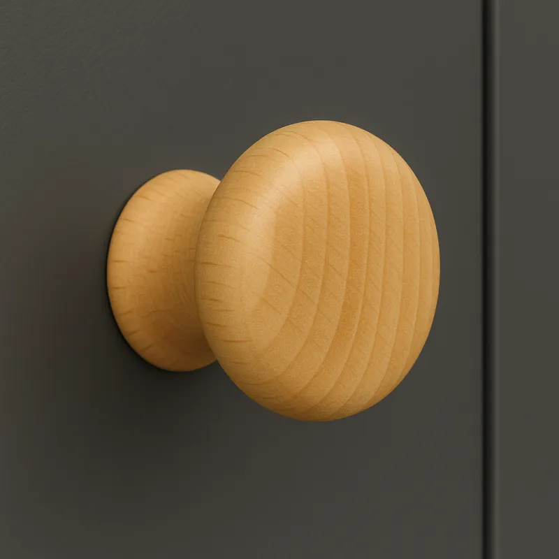 Bouton de meuble en bois NADIN / Hêtre verni
