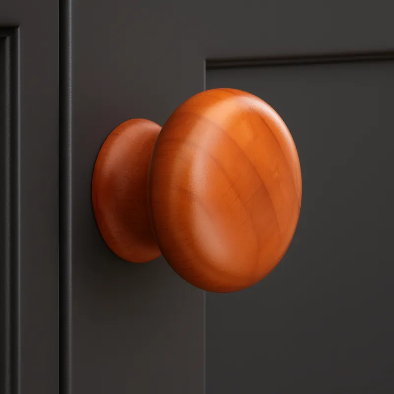 Poignée bouton en bois NADIN / Kalvádos verni ral