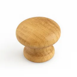 Bouton de meuble en bois NADIN / Chêne verni