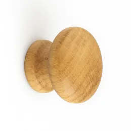 Bouton de meuble en bois NADIN / Chêne verni