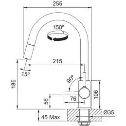 Ensemble G258 Évier en grès Franke MRG 611 + Robinet FS 3229 / Onyx