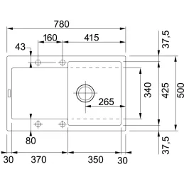 Ensemble G258 Évier en grès Franke MRG 611 + Robinet FS 3229 / Noir mat