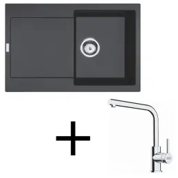 Ensemble G259 Évier en grès Franke MRG 611 + Robinet FS 3230 / Onyx