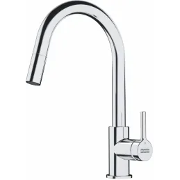 Set G260 Évier en grès Franke MRG 611-78 BB + Robinet FS 3229 / Noir mat