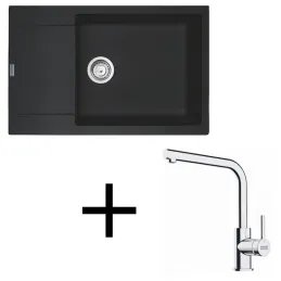 Ensemble G277 Évier en grès Franke MRG 611-78 BB + Robinet FS 3230 / Onyx
