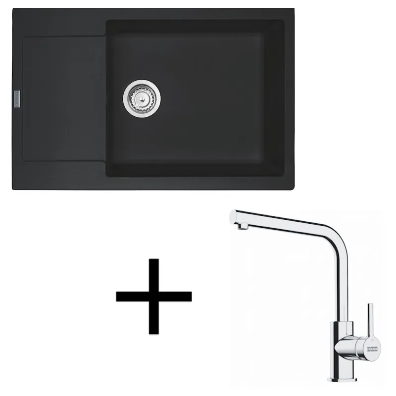Ensemble G277 Évier en grès Franke MRG 611-78 BB + Robinet FS 3230 / Onyx