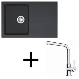 Ensemble évier Tectonite Franke OID 611-78 + robinet FS 3230 / Noir