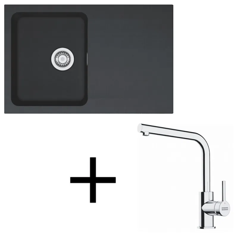 Ensemble évier Tectonite Franke OID 611-78 + robinet FS 3230 / Noir