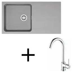 Ensemble évier Tectonite Franke OID 611 + robinet FP 9000 / Gris