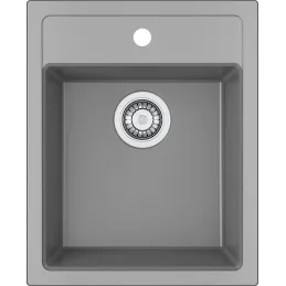 Ensemble T121 Évier en tectonite Franke SID 610-40 + Robinet FC 6018 / Gris