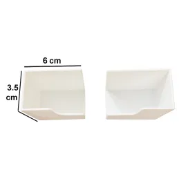 Paire de supports en plastique pour balance ou planche à découper / Blanc