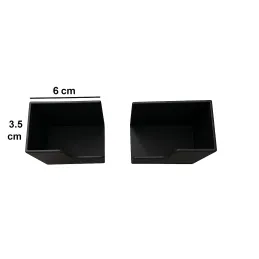 Paire de supports en plastique pour balance ou planche à découper / Noir