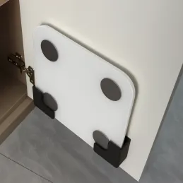 Paire de supports en plastique pour balance ou planche à découper / Noir