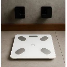 Paire de supports en plastique pour balance ou planche à découper / Noir