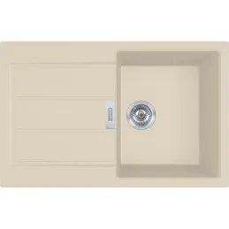Ensemble T123 Évier en tectonite Franke S2D 611-78 + Robinet FS 3230 / Beige