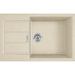 Set T106 évier en tectonite Franke S2D 611-78 XL + mitigeur FP 9000 / Beige