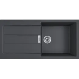 Ensemble évier Tectonite Franke S2D 611-100 + robinet FC 6018 / Noir