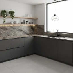 Plan de travail EGGER Marbre Cipollino gris / F093/ST15