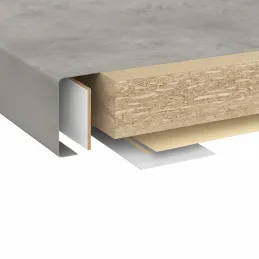 Plan de travail EGGER Béton Chicago Gris clair / F186 ST9