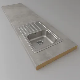 Plan de travail EGGER Béton Chicago Gris clair / F186 ST9