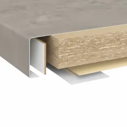 Plan de travail EGGER Chromix Argent / F638