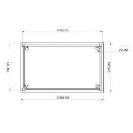 Structure de table DAVA / Noir mat