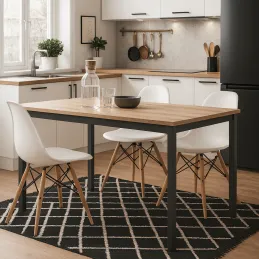Structure de table DAVA / Noir mat