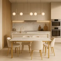 Structure de table DAVA / Or mat mat