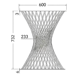 Structure de table METRIX / Noir mat