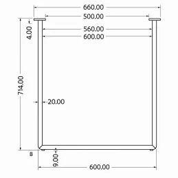 Pieds de table PRIMA / Or mat