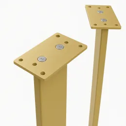 Pieds de table PRIMA / Or mat