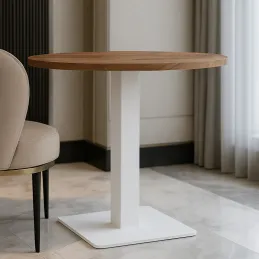 Pied de table PLEX / Blanc mat