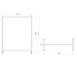 Portant à vêtements STAND / Doré