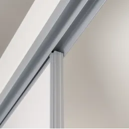 Double rail supérieure MAXX / Blanc mat