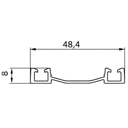 Rail double inférieur MAXX / Noir mat