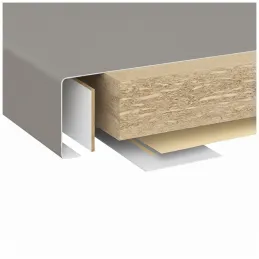 Plan de travail EGGER Aluminium légèrement brossé / F502 ST2