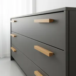 Poignée en bois VIRGINIA / Chêne verni