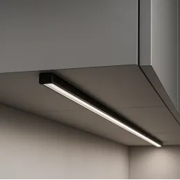 Profilé en aluminium MAXX pour éclairage LED avec cache transparent / Noir