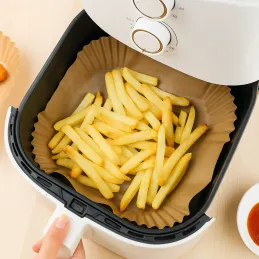 Lot de 50 feuilles de papier pour friteuse
