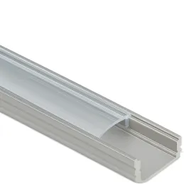 Rail en aluminium MAXX pour éclairage LED avec cache transparent / Aluminium