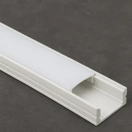 Profilé en aluminium MAXX pour éclairage LED avec diffuseur blanc opale / Blanc mat