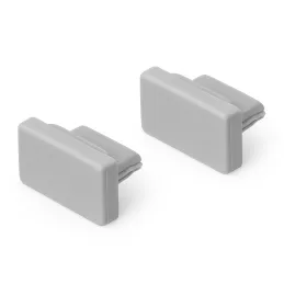 Lot de 2 embouts pour profilé LED MAXX / Gris