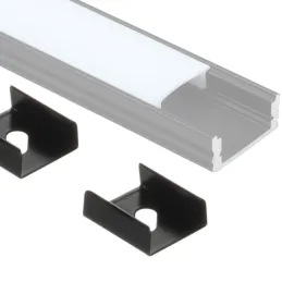 Fixation de profil MAXX / Noir mat – paire de 2 pièces